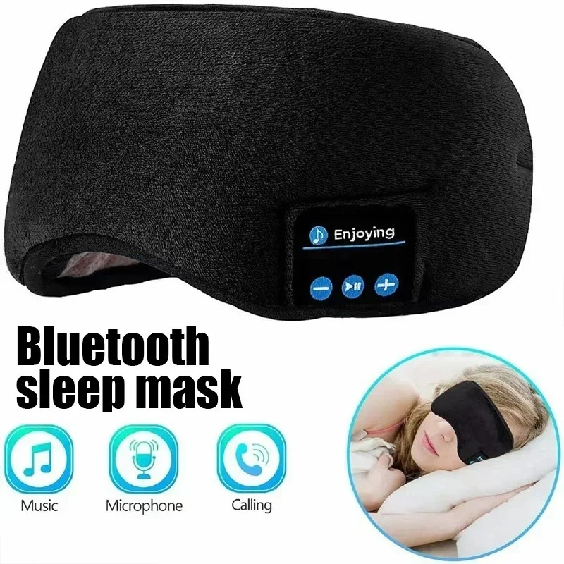 Noise Cancelling Headphone - 3D Eye Mask Bluetooth Headphones Music