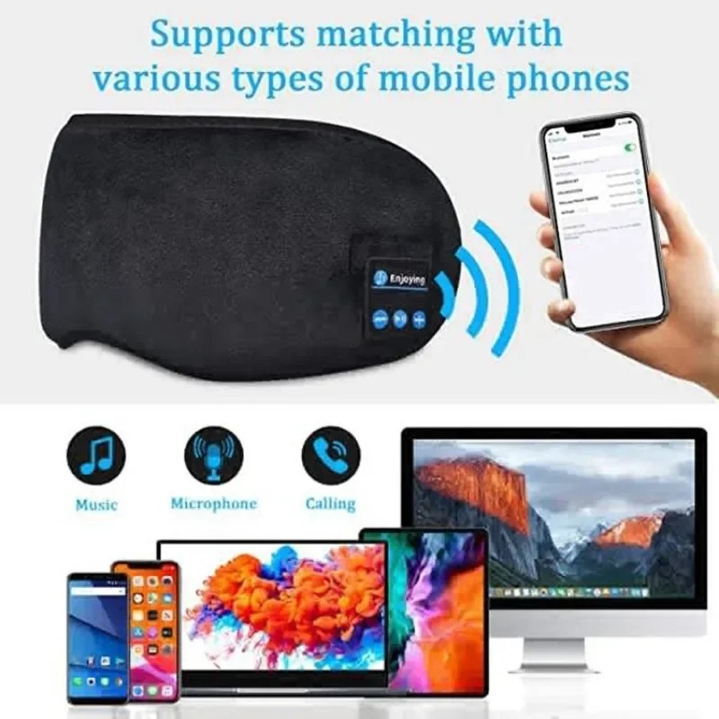 3D Eye Mask Bluetooth Headphon - огляд і ціна Noise Cancelling Headphone