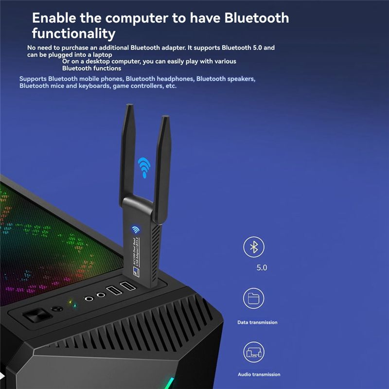 N34R-1300Mbps USB 3.0 Wifi Blu - огляд і ціна Bluetooth Adapter Receiver